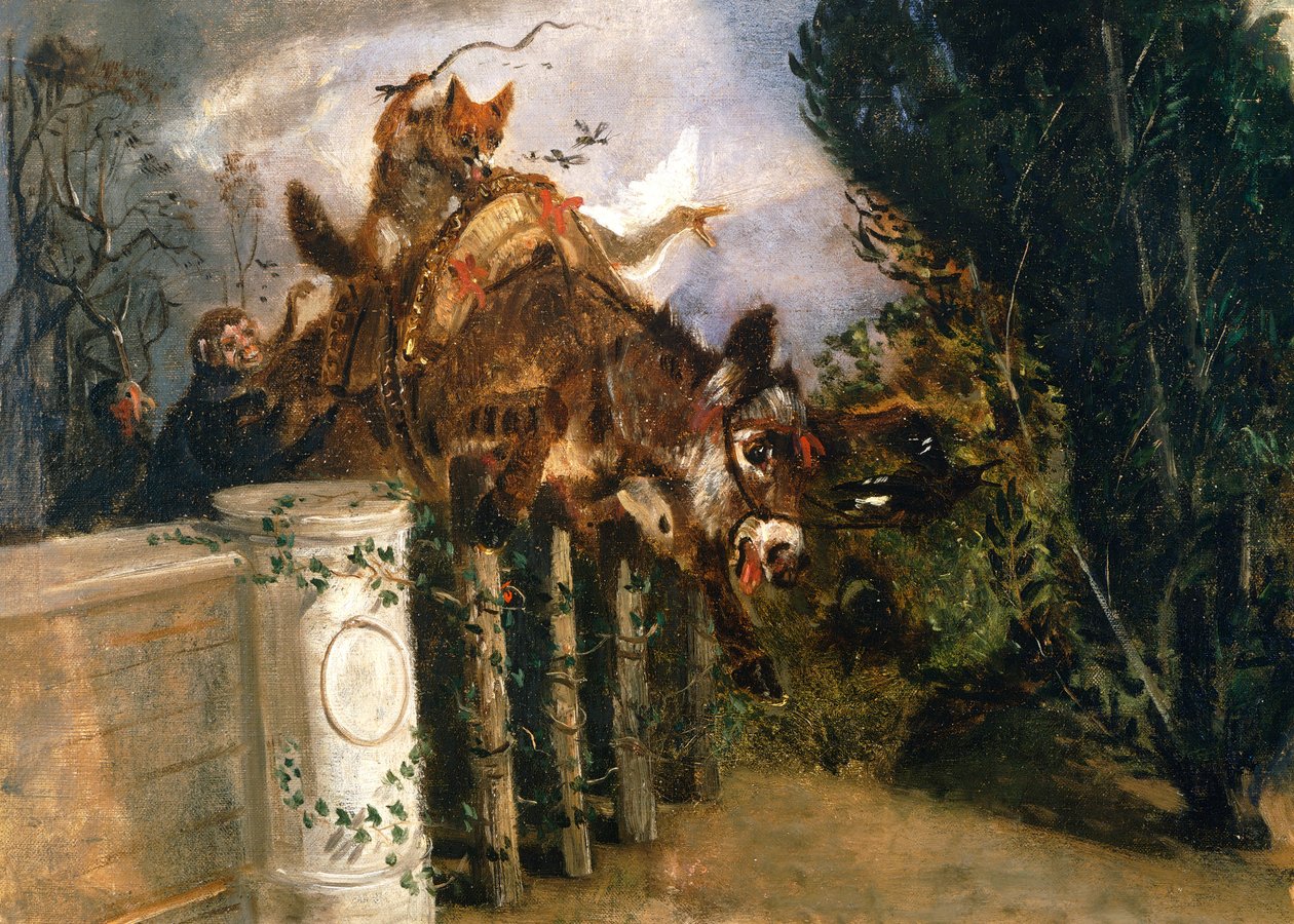 Allegori (olie på lærred) af Filippo Palizzi