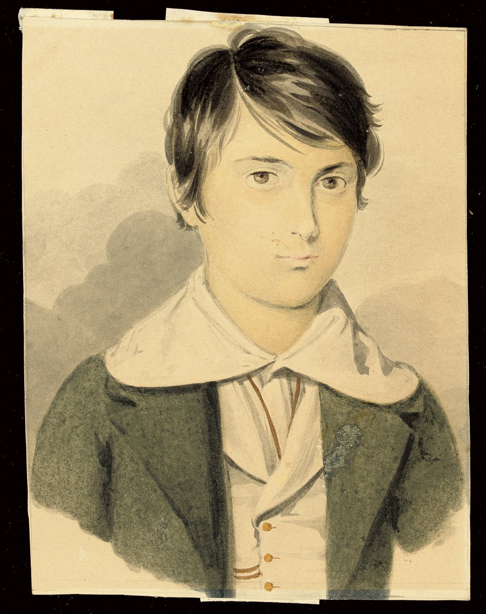 Et portræt af Dante Gabriel Rossetti af Filippo Pistrucci