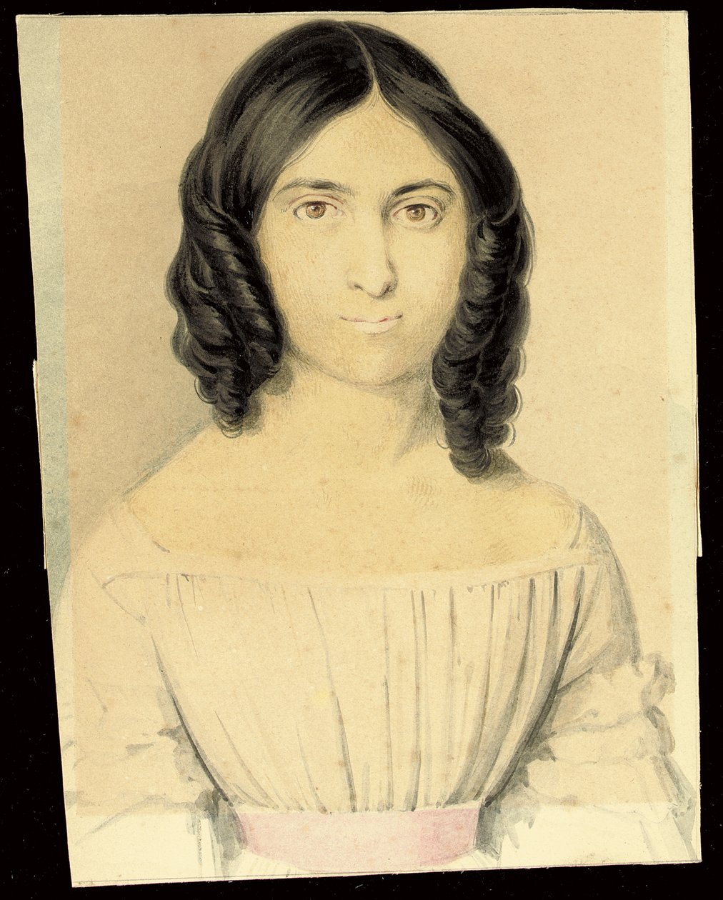 Et portræt af Maria Francesca Rossetti af Filippo Pistrucci