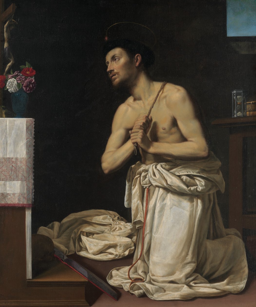 Saint Dominic in Penitence, ca. 1607. af Filippo Tarchiani