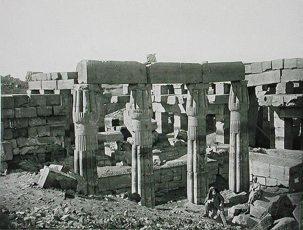 Ruiner ved Karnak, Theben, udgivet ca. 1900 (fotogravure) af Fils Goupil