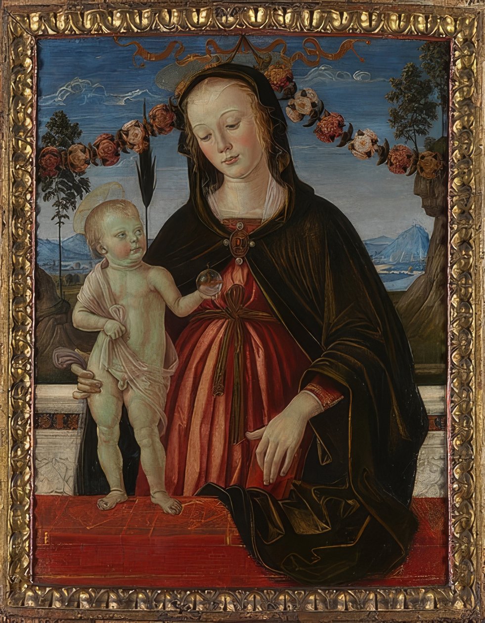 Madonna og barn. Omkring 1473 af Fiorenzo di Lorenzo