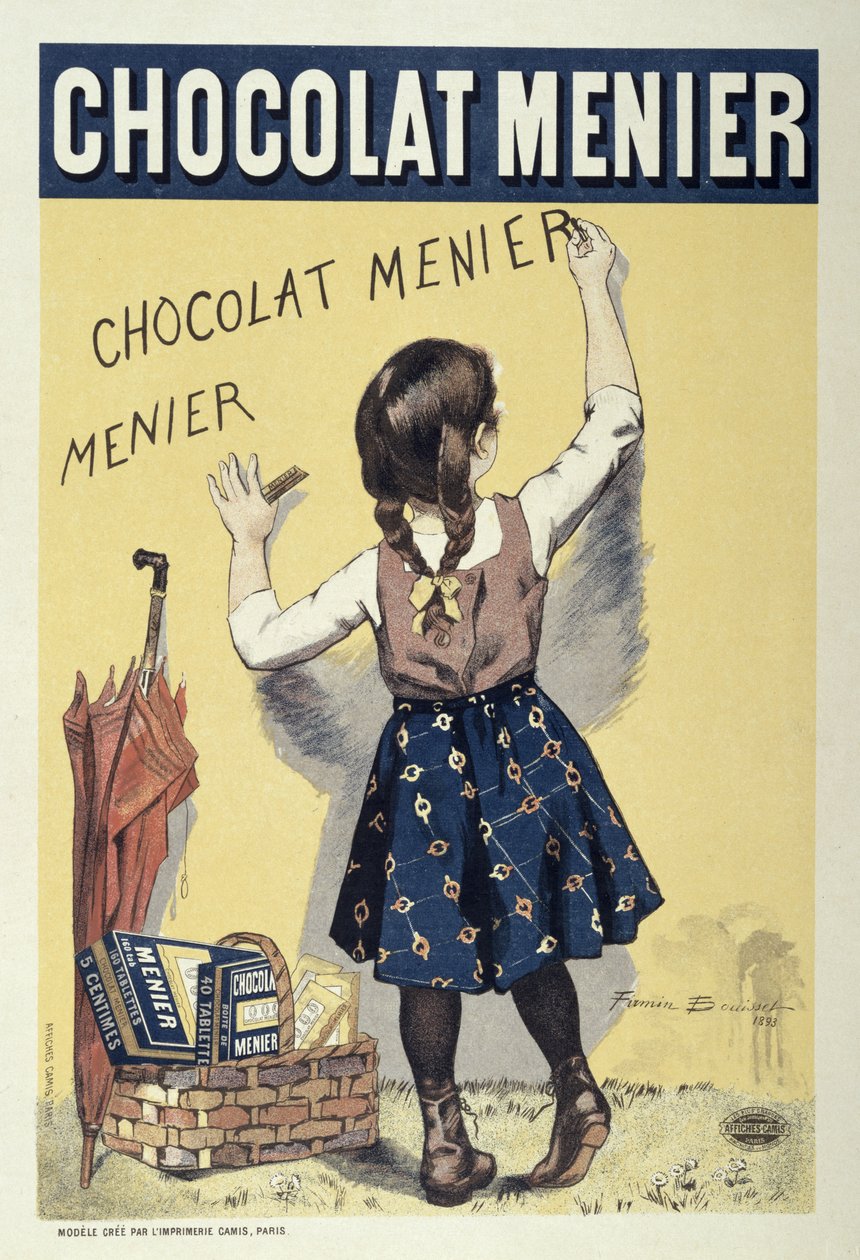 Plakat reklame Chocolat Menier, 1893 af Firmin Bouisset