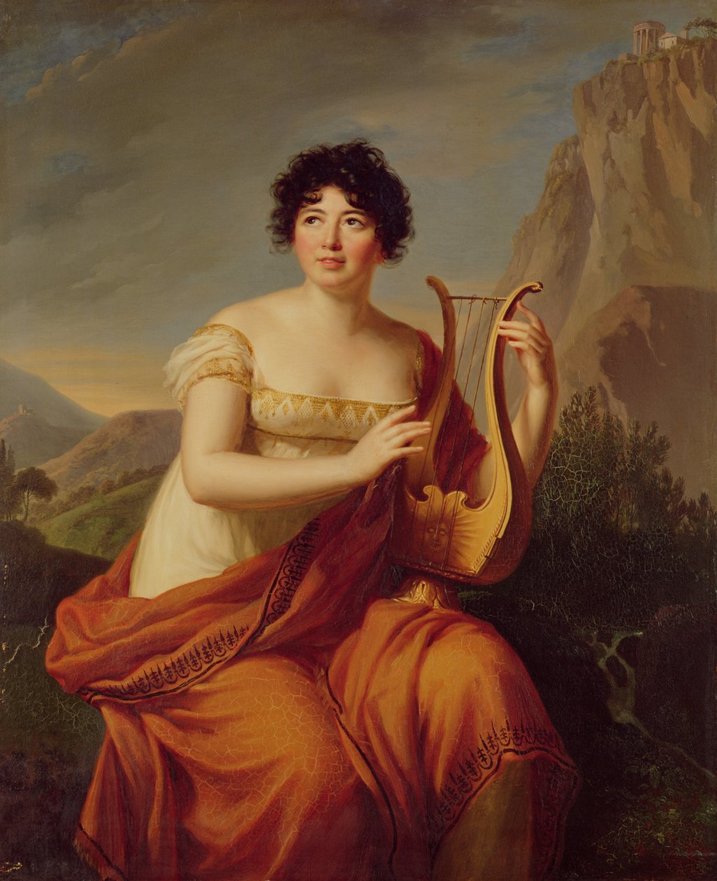 Madame de Stael som Corinne af Firmin Massot