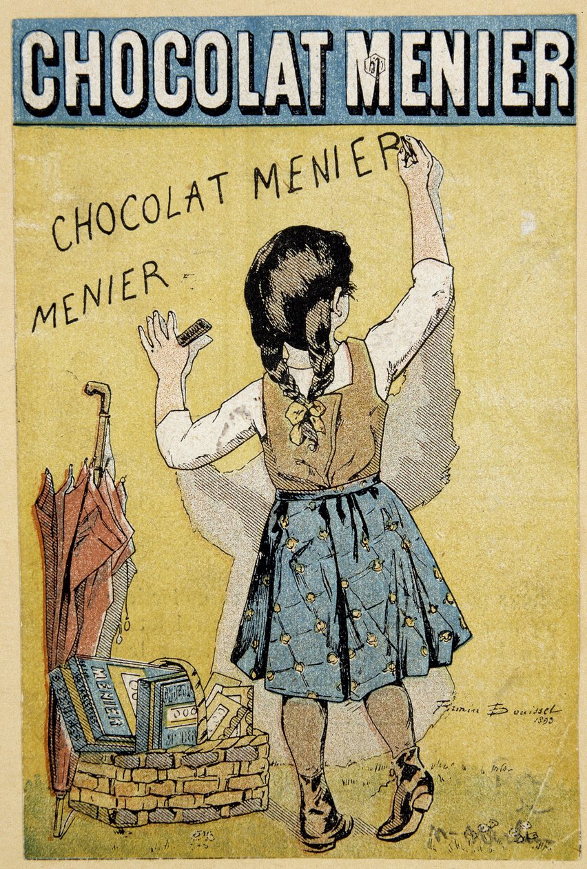Annoncering for chokolade "" Menier", slutningen af det 19. århundrede af Firmin Bouisset