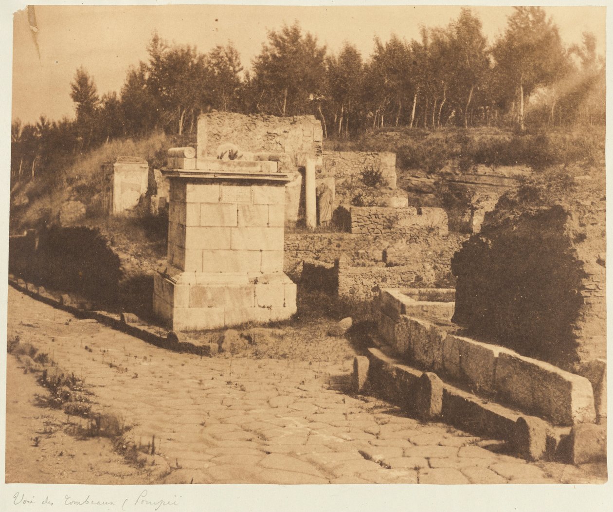Street of Tombs, Pompeji af Firmin Eugène Le Dien