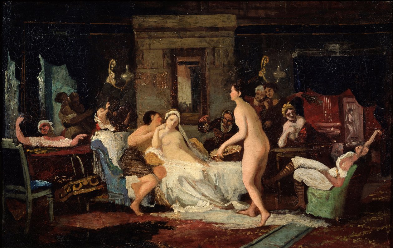 Bryllupsaften i et bad, 1885 af Firs Sergeevich Zhuravlev