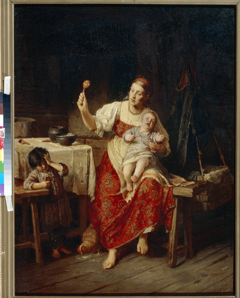 La belle mere - Peinture de Firs Sergeevich Zhuravlev ((Firs Jouravliov af Firs Sergeevich Zhuravlev