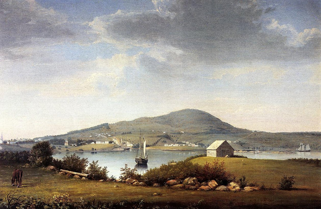 Blue Hill, Maine, USA, ca. 1853-57 af Fitz Henry Lane