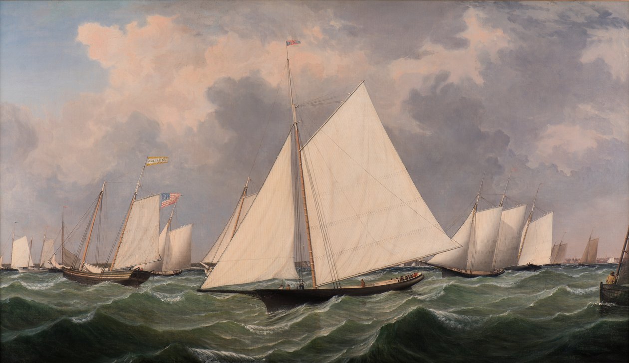 New York Yacht Club Regatta, 1856 af Fitz Henry Lane