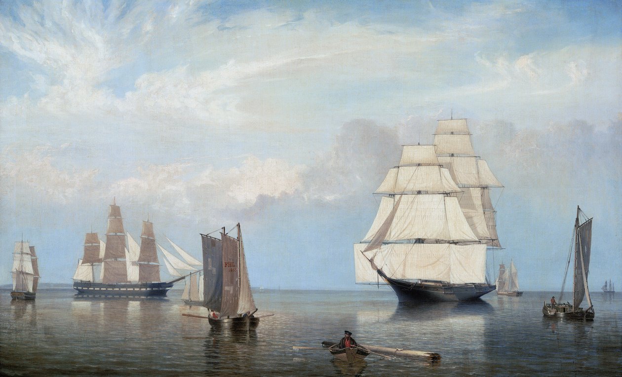 Salem Havn af Fitz Henry Lane
