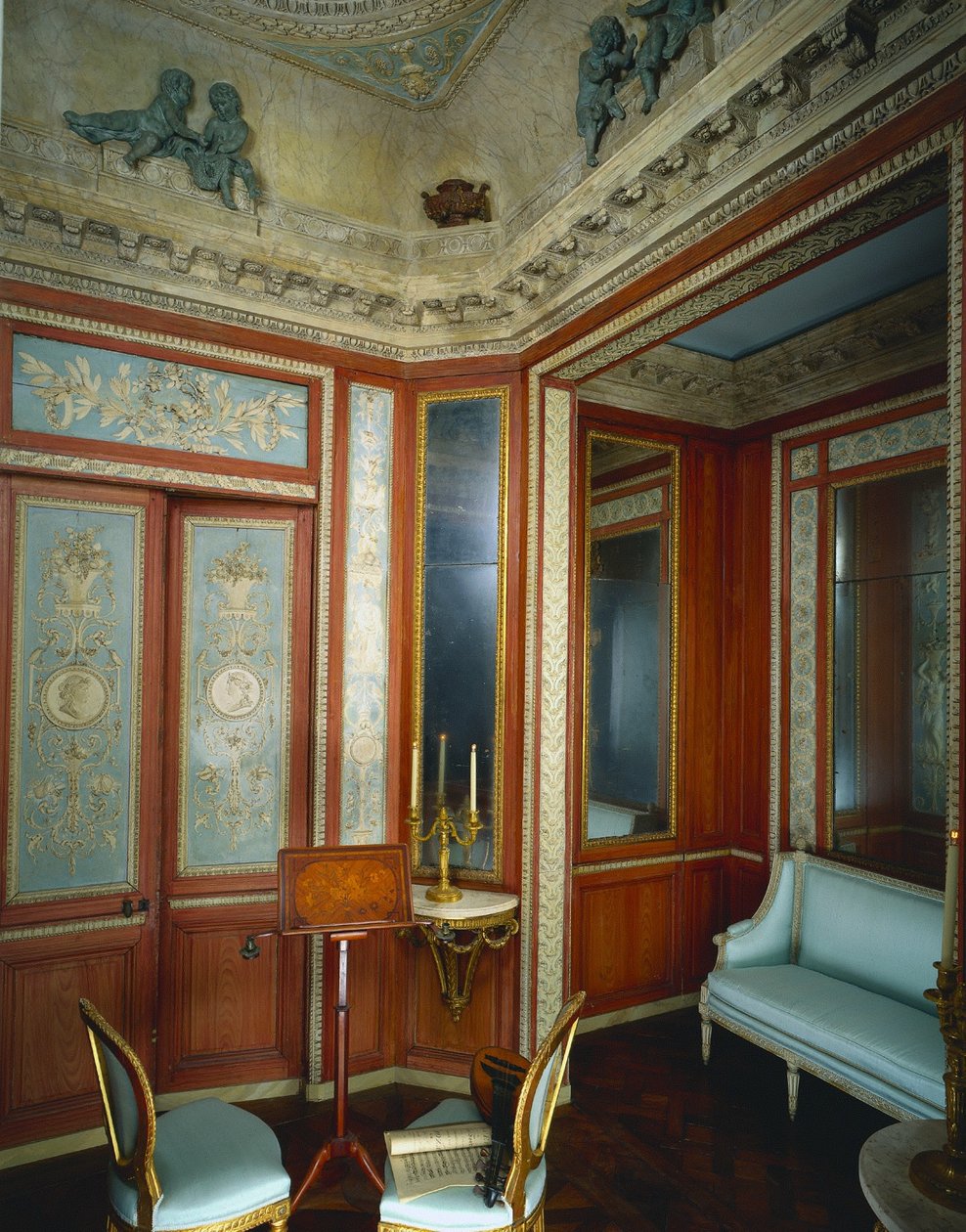 Boudoir fra Hotel dHocqueville, Rouen, ca. 1785. af Fixon Firm