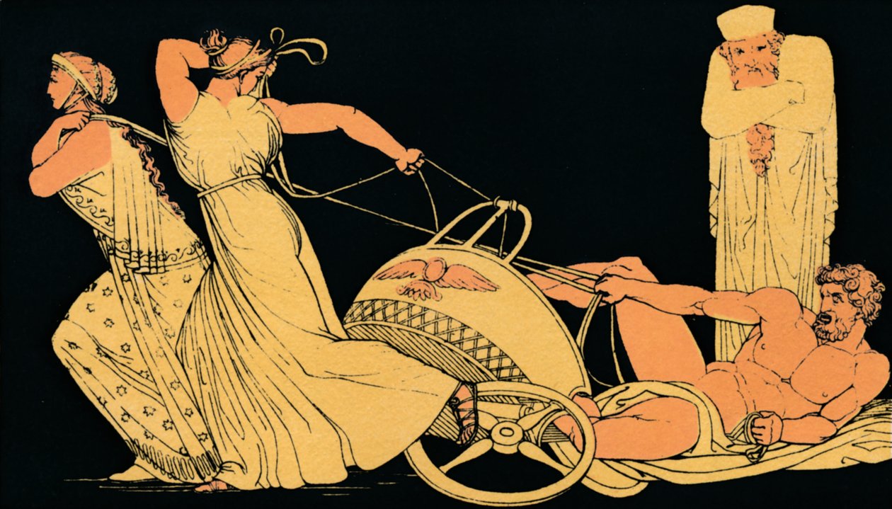 Atossas drøm, 1880 af Flaxman