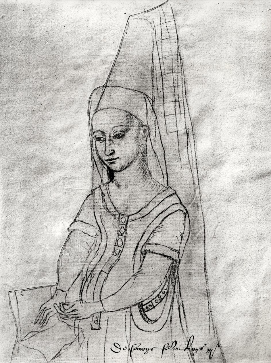 Charlotte de Savoie (ca. 1442-83), hustru til Ludvig XI (1422-83), fra "Recueil d