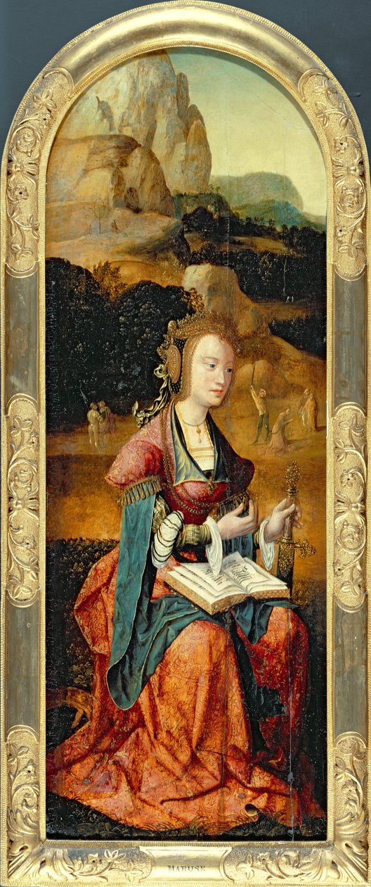 Skt. Katarina af Alexandria, begyndelsen af det 16. århundrede af Flemish School