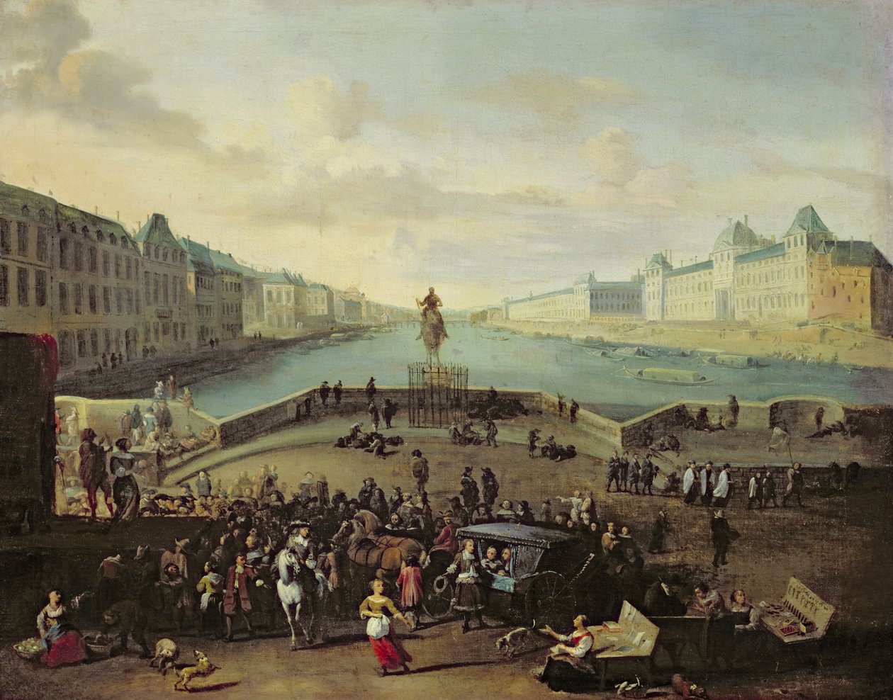 Pont Neuf, Paris, 1665-69 af Flemish School