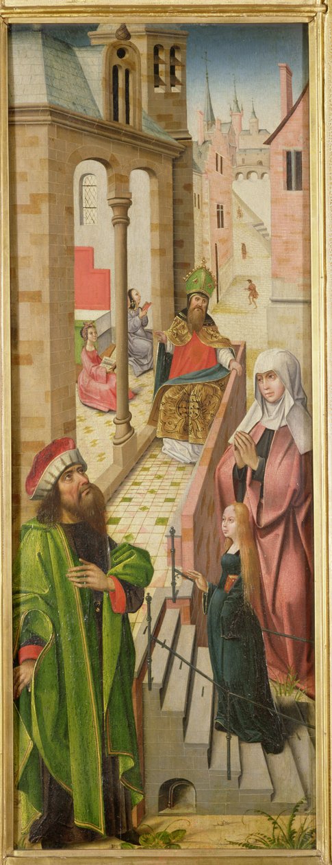The Presentation of the Virgin, venstre panel af triptykon, slutningen af det 15.-begyndelsen af det 16. århundrede (se også 69683 og 69685) af Flemish School