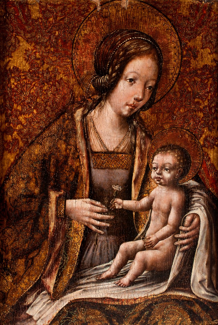 Madonna og barn af Flemish School