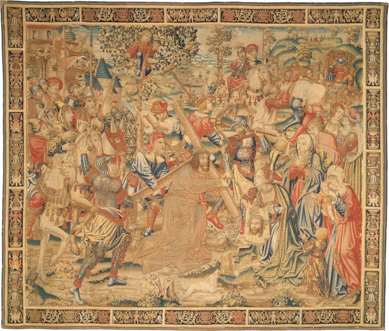Processionen til Golgata af Flemish 16th Century