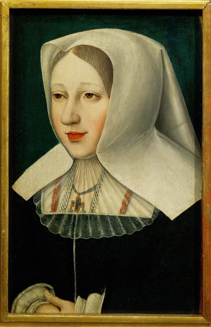 Ærkehertuginde Margarete, datter af kejser Maximilian I (maleri på træ) af Flemish School