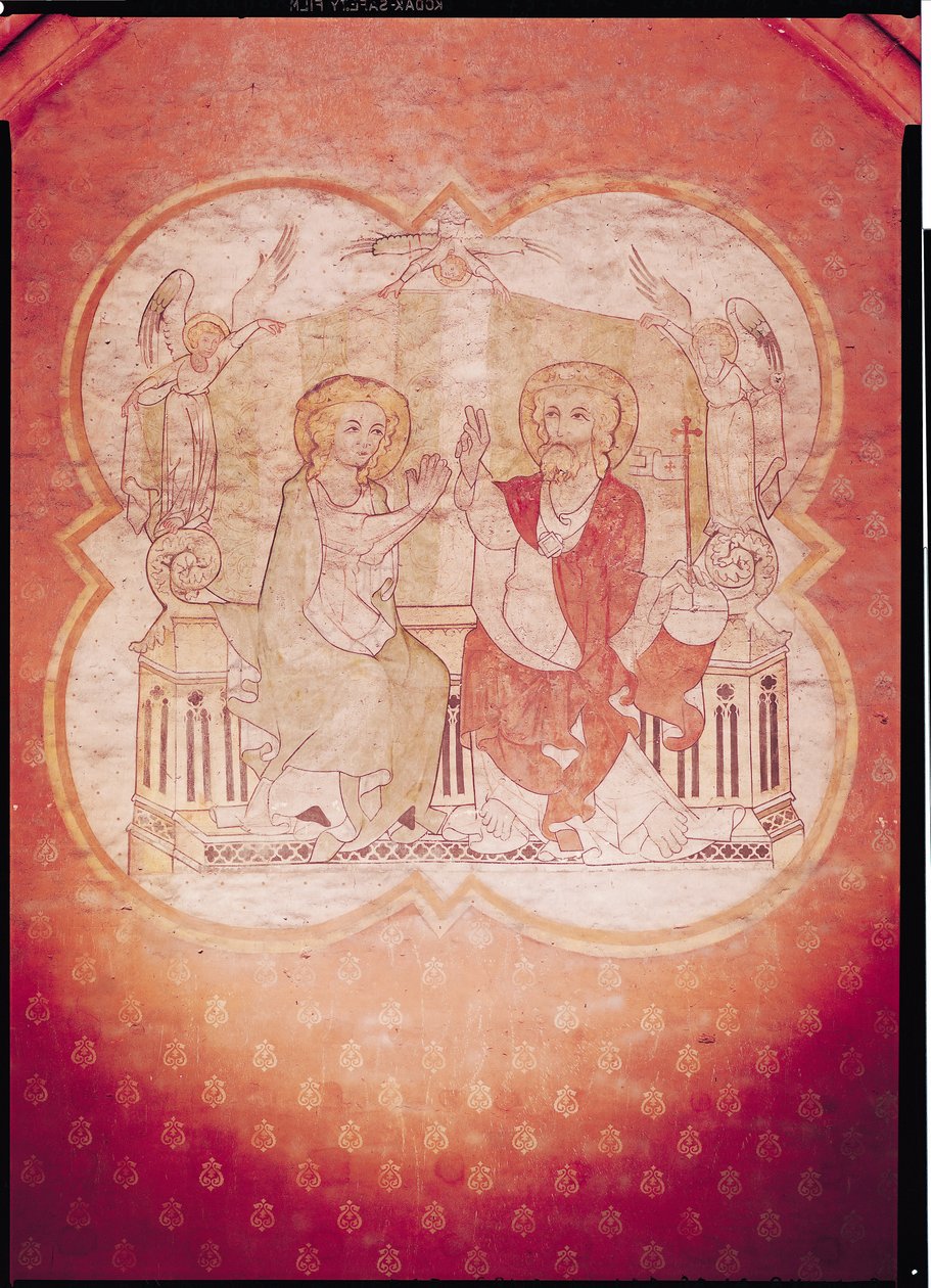 Jomfruens velsignelse (fresko) af Flemish School