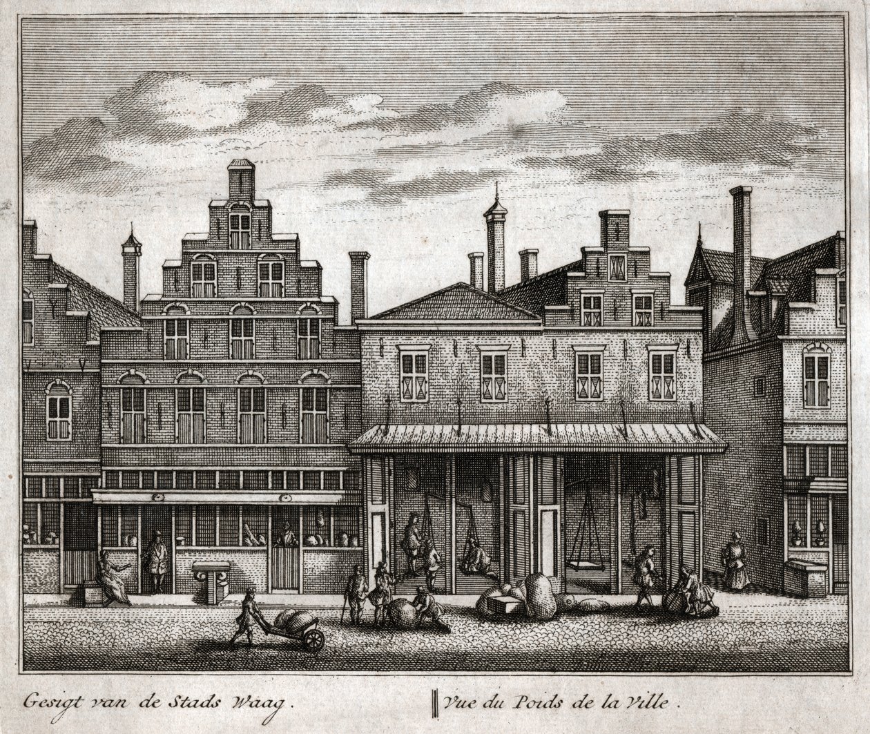 Delft, Holland. (gravering af Flemish School