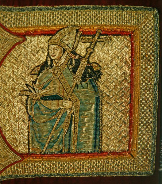 Detalje fra en kasubel, tidligt 1500-tal (tekstil) af Flemish School