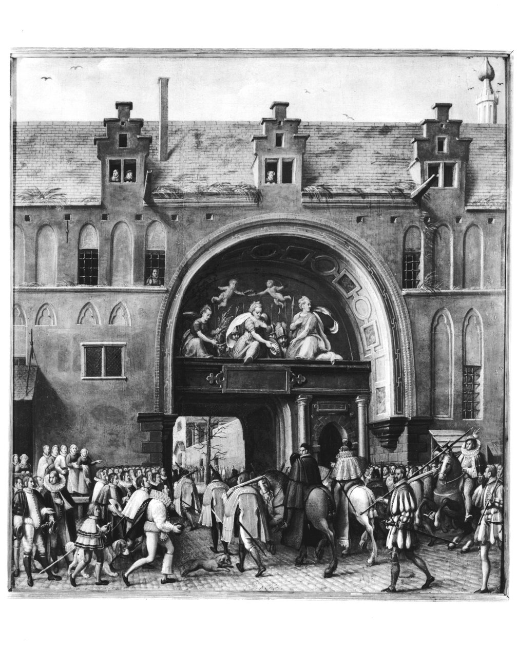 Hercule Francois af Frankrig, hertug af Alencon (1554-84) indtog i Antwerpen, 19. februar 1582 af Flemish School