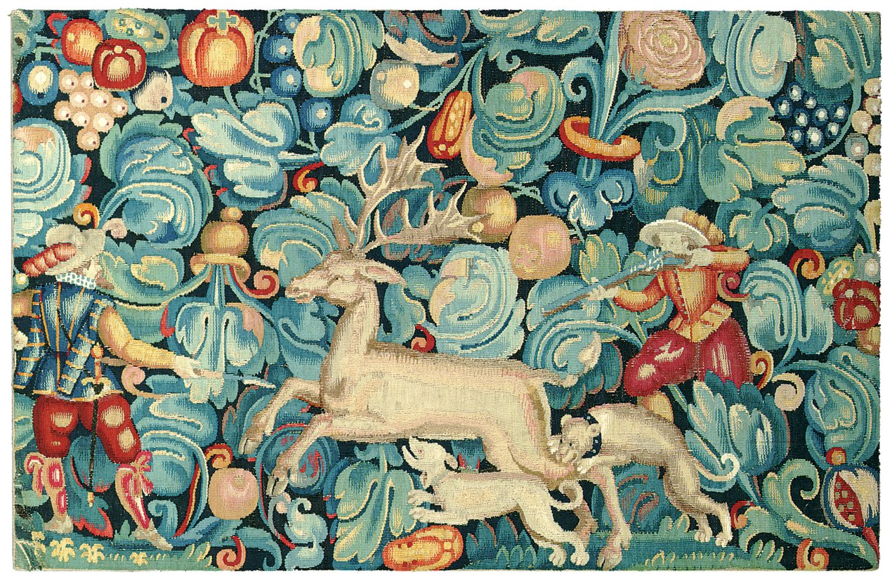 Feuilles de Choux jagttapet panel af Flemish School