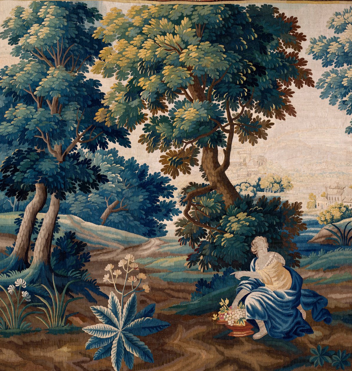 flamsk gobelin. Slut 17. århundrede. Ejendom af kirken Sint-Walburgakerk Oudenaarde (Dekenij van de Sint-Walburga). af Flemish School