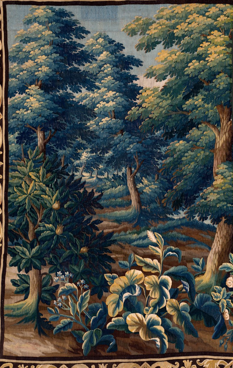 flamsk gobelin. Slut 17. århundrede. Ejendom af kirken Sint-Walburgakerk Oudenaarde (Dekenij van de Sint-Walburga). af Flemish School