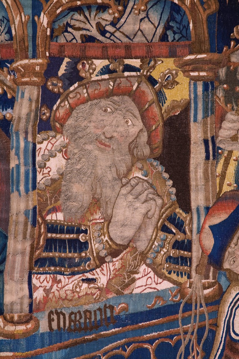 flamsk gobelin. Passerer Det Røde Hav (Paso del Mar Rojo). Ca 1490. Detalje. af Flemish School