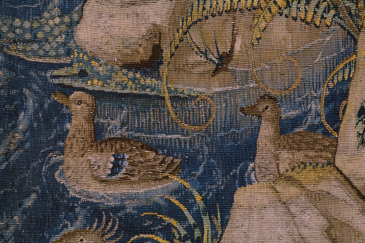 flamsk gobelin. Serien The History of Saint John the Baptist: The Baptism of Christ (Het doopsel van Christus). Bruxelles atelier. 1515-1520. af Flemish School