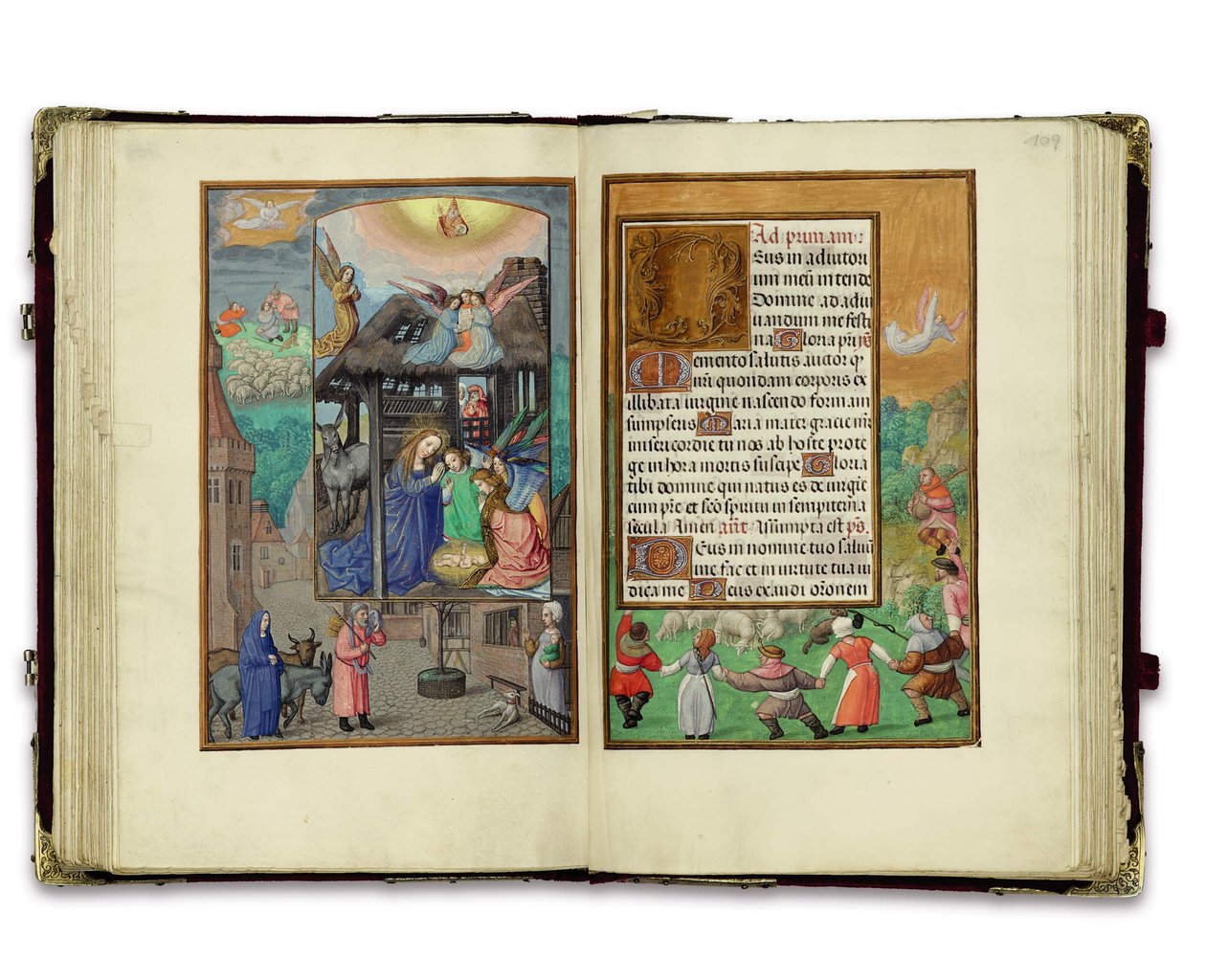 Folioer fra Rothschilds timebog, Gent eller Brugge, ca. 1505 af Flemish School