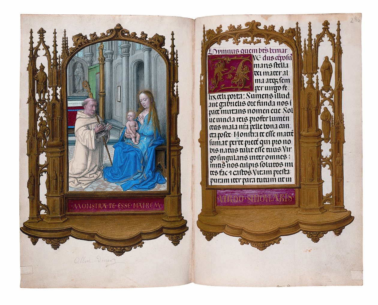 Folioer fra Rothschilds timebog, Gent eller Brugge, ca. 1505 af Flemish School