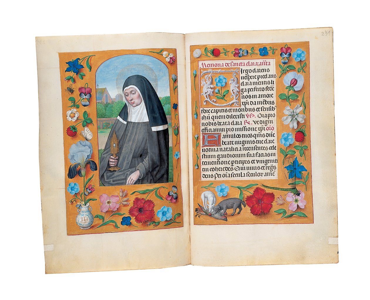 Folioer fra Rothschilds timebog, Gent eller Brugge, ca. 1505 af Flemish School