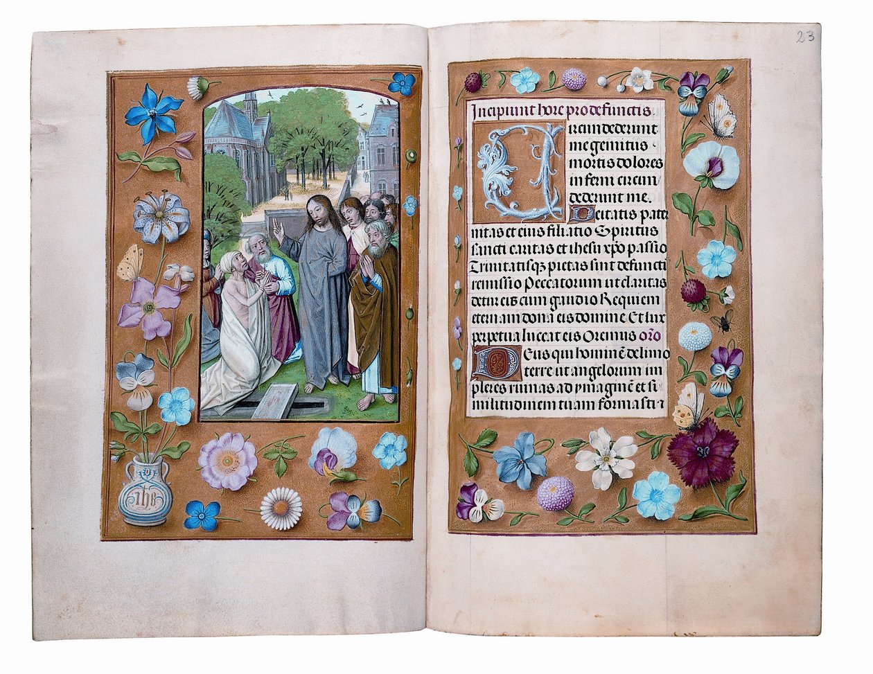 Folioer fra Rothschilds timebog, Gent eller Brugge, ca. 1505 af Flemish School