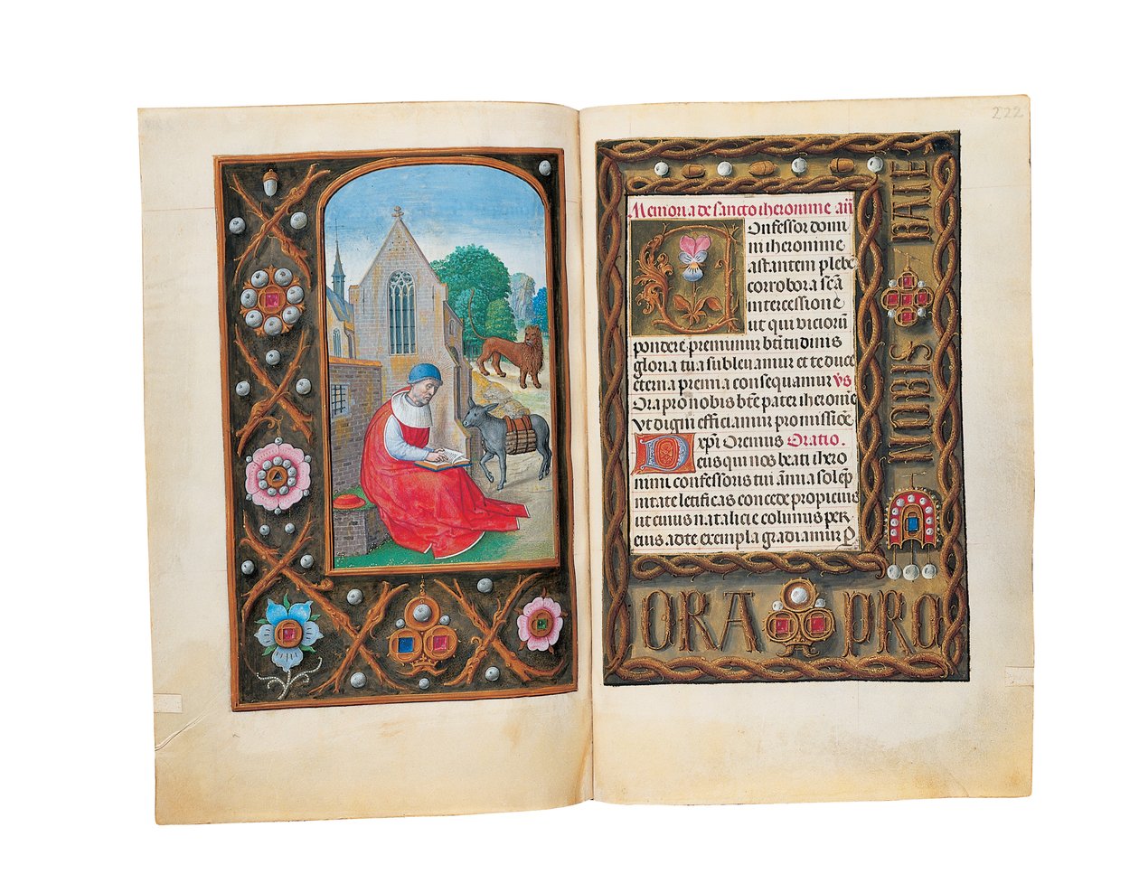 Folioer fra Rothschilds timebog, Gent eller Brugge, ca. 1505 af Flemish School