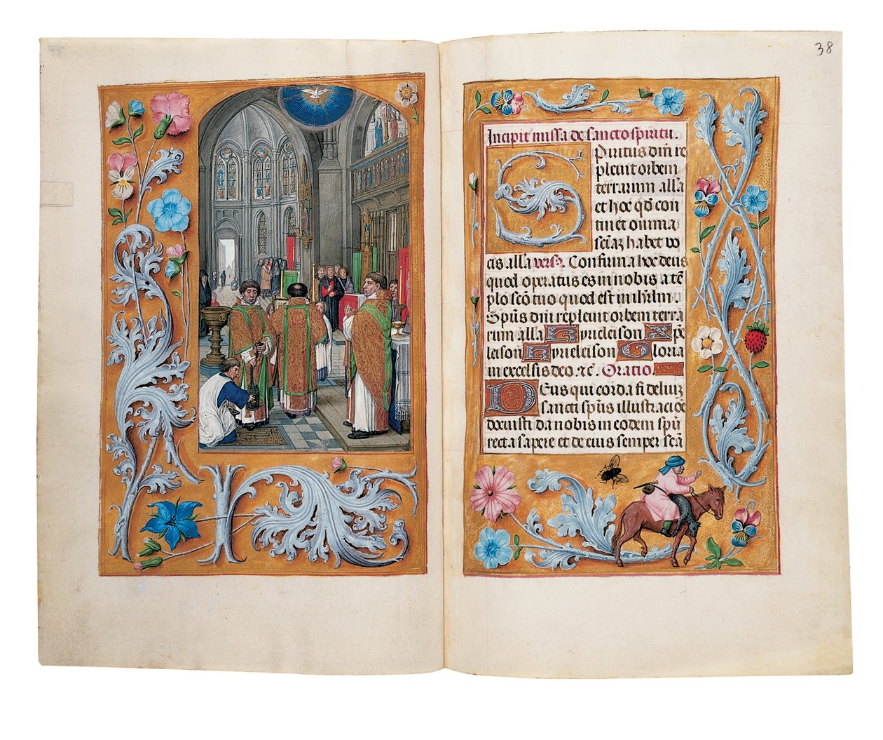 Folioer fra Rothschilds timebog, Gent eller Brugge, ca. 1505 af Flemish School