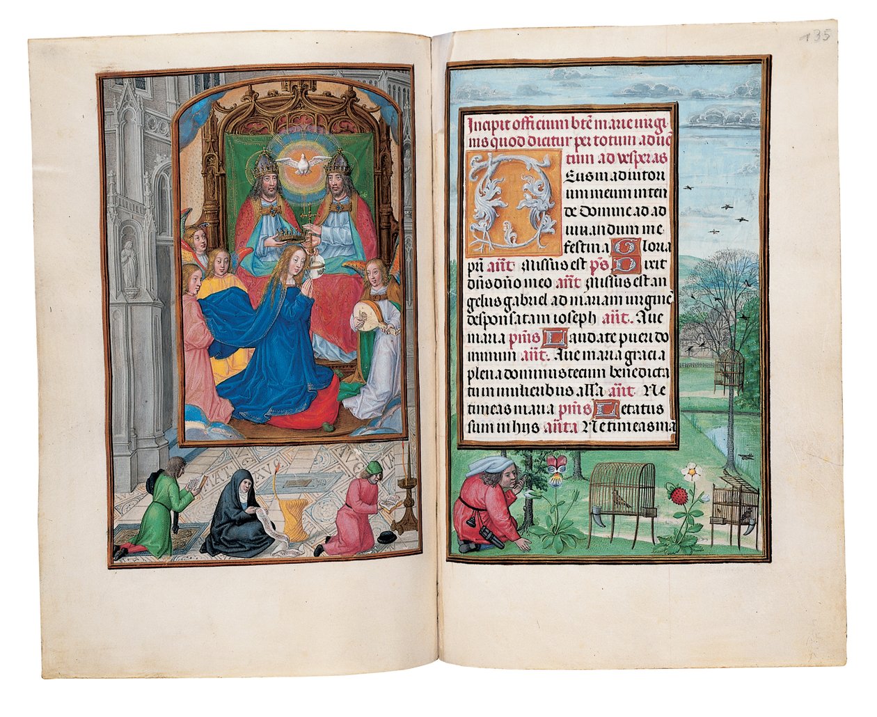 Folioer fra Rothschilds timebog, Gent eller Brugge, ca. 1505 af Flemish School