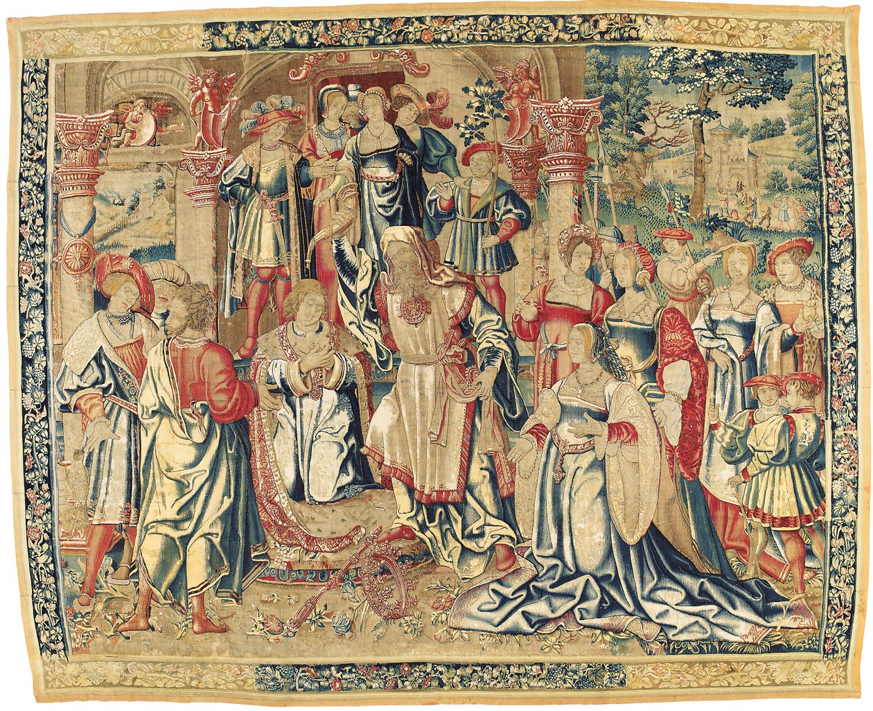 Fransk-flamsk bibelsk tapet, ca. 1510-30 af Flemish School