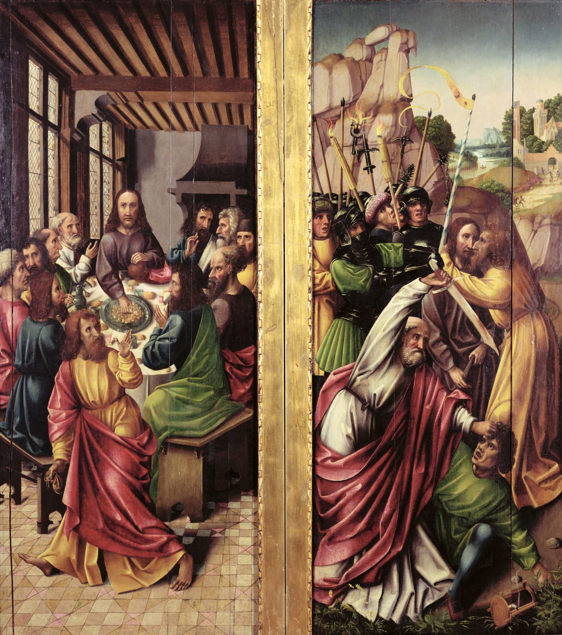 Kys af Judas og sidste nadver, ca. 1500 af Flemish School
