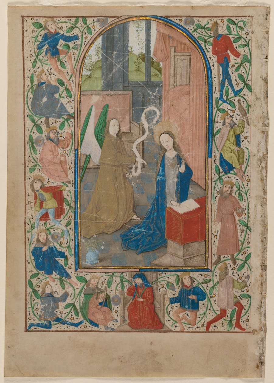 Blad fra en tidebog: Bebudelsen af Flemish School
