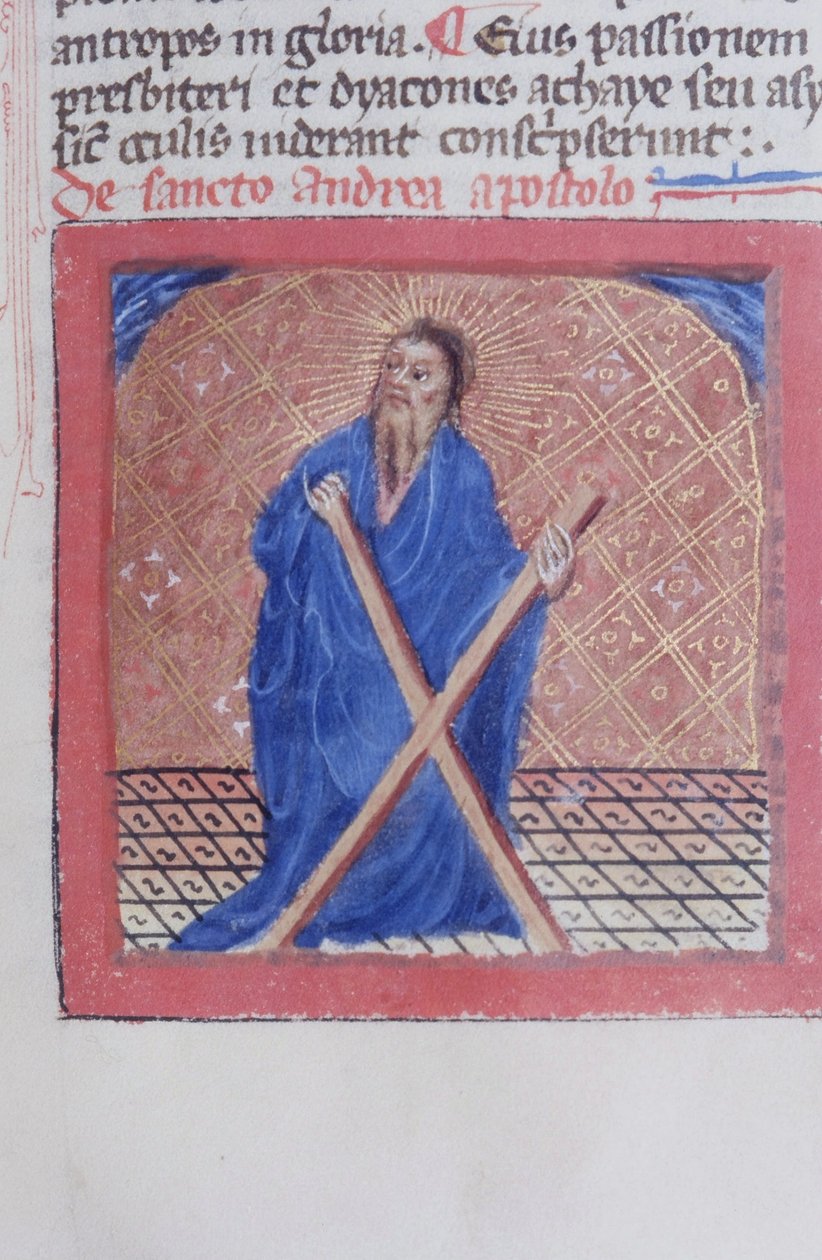 Ms Gen 1111 Page fra Legenda Aurea, Brugge, ca. 1400-10 af Flemish School