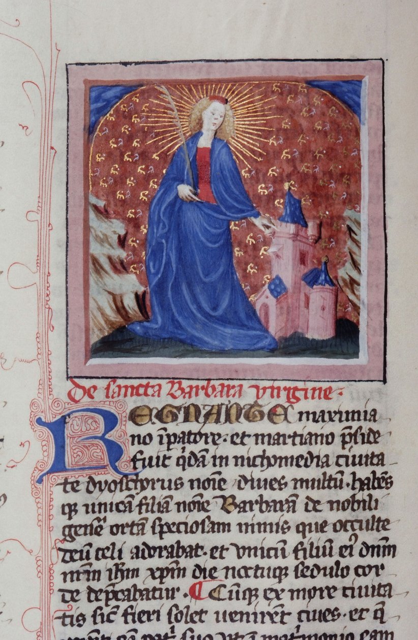 Ms Gen 1111 Page fra Legenda Aurea, Brugge, ca. 1400-10 af Flemish School