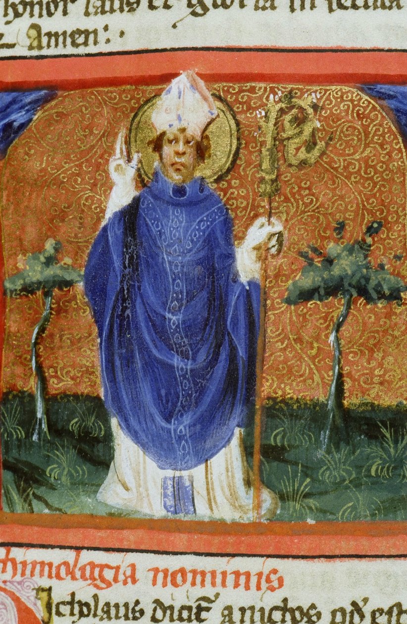 Ms Gen 1111 Page fra Legenda Aurea, Brugge, ca. 1400-10 af Flemish School
