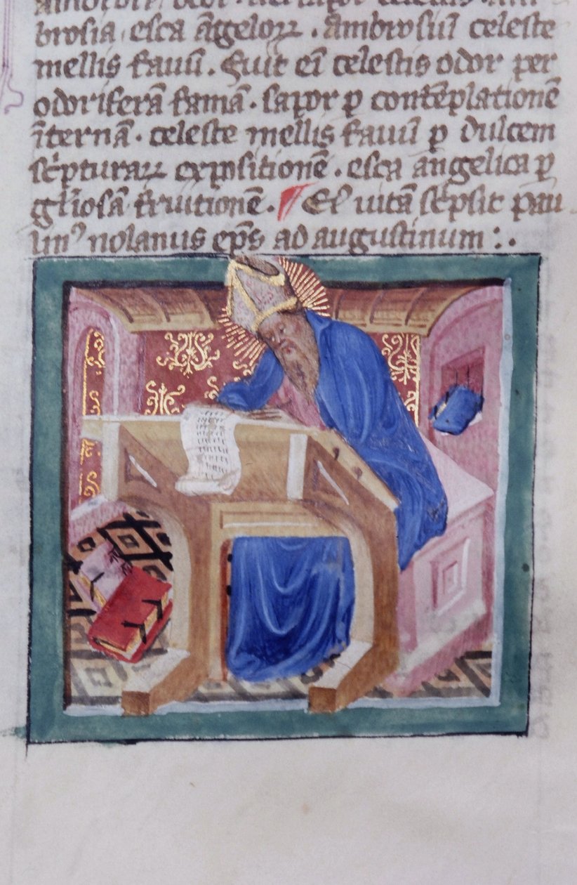 Ms Gen 1111 Page fra Legenda Aurea, Brugge, ca. 1400-10 af Flemish School