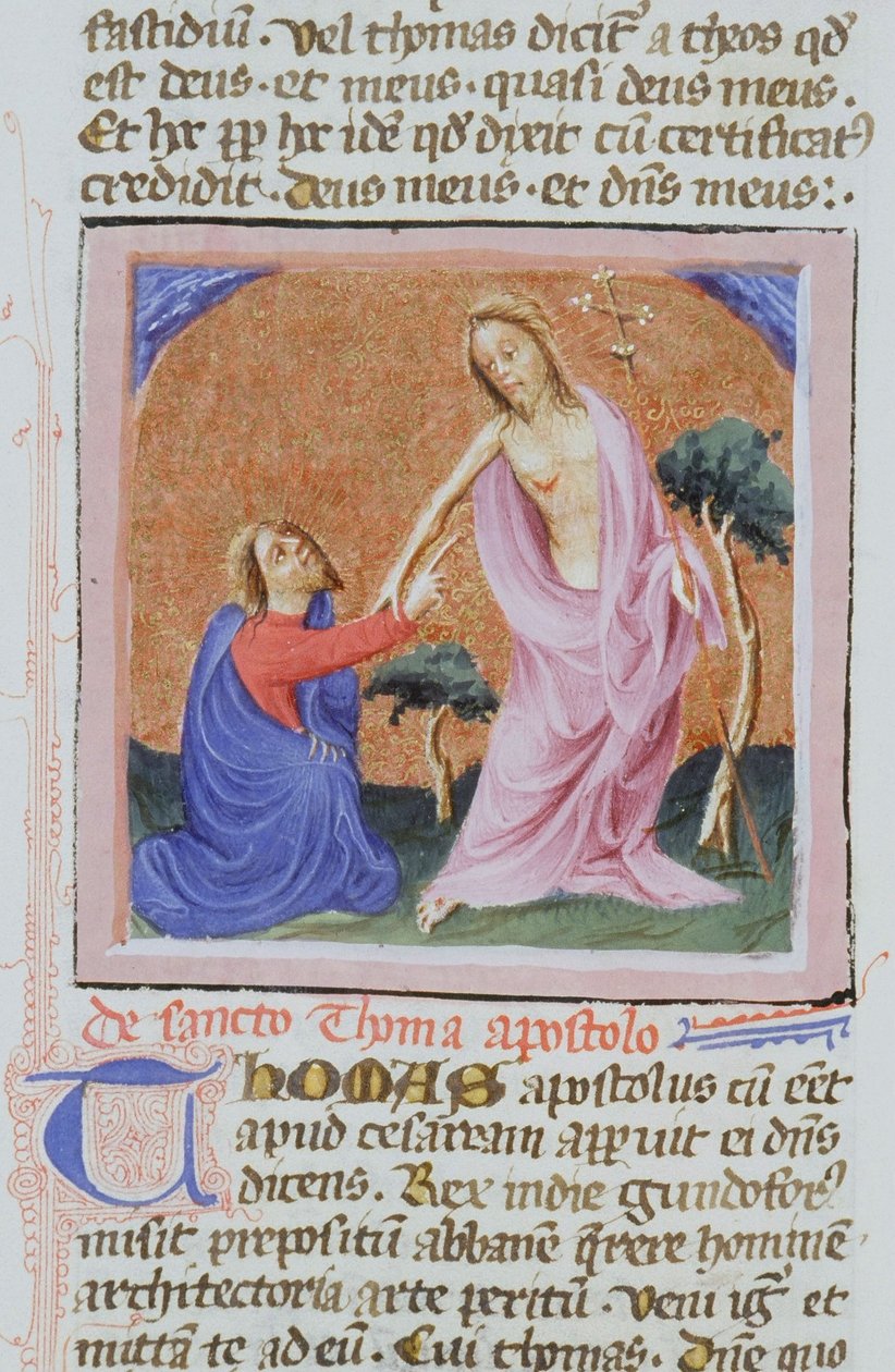 Ms Gen 1111 Page fra Legenda Aurea, Brugge, ca. 1400-10 af Flemish School