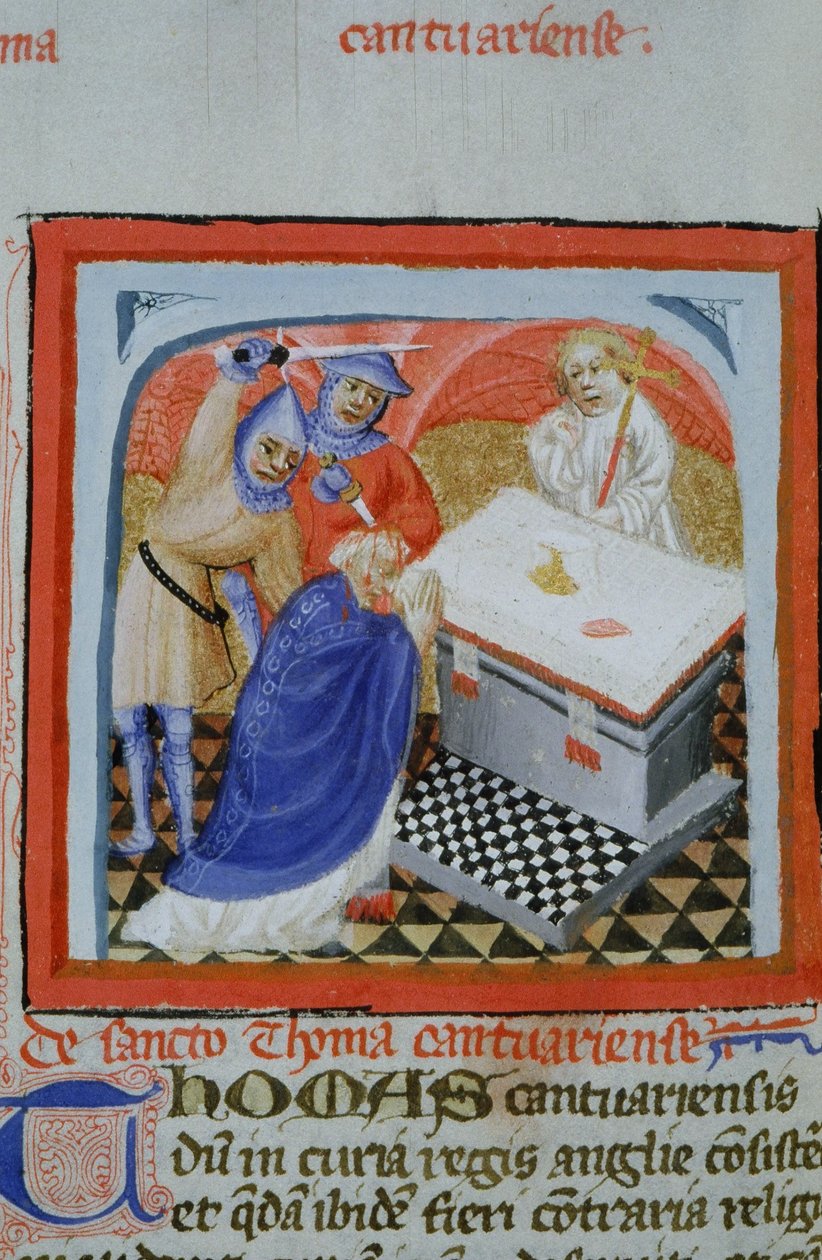 Ms Gen 1111 Page fra Legenda Aurea, Brugge, ca. 1400-10 af Flemish School