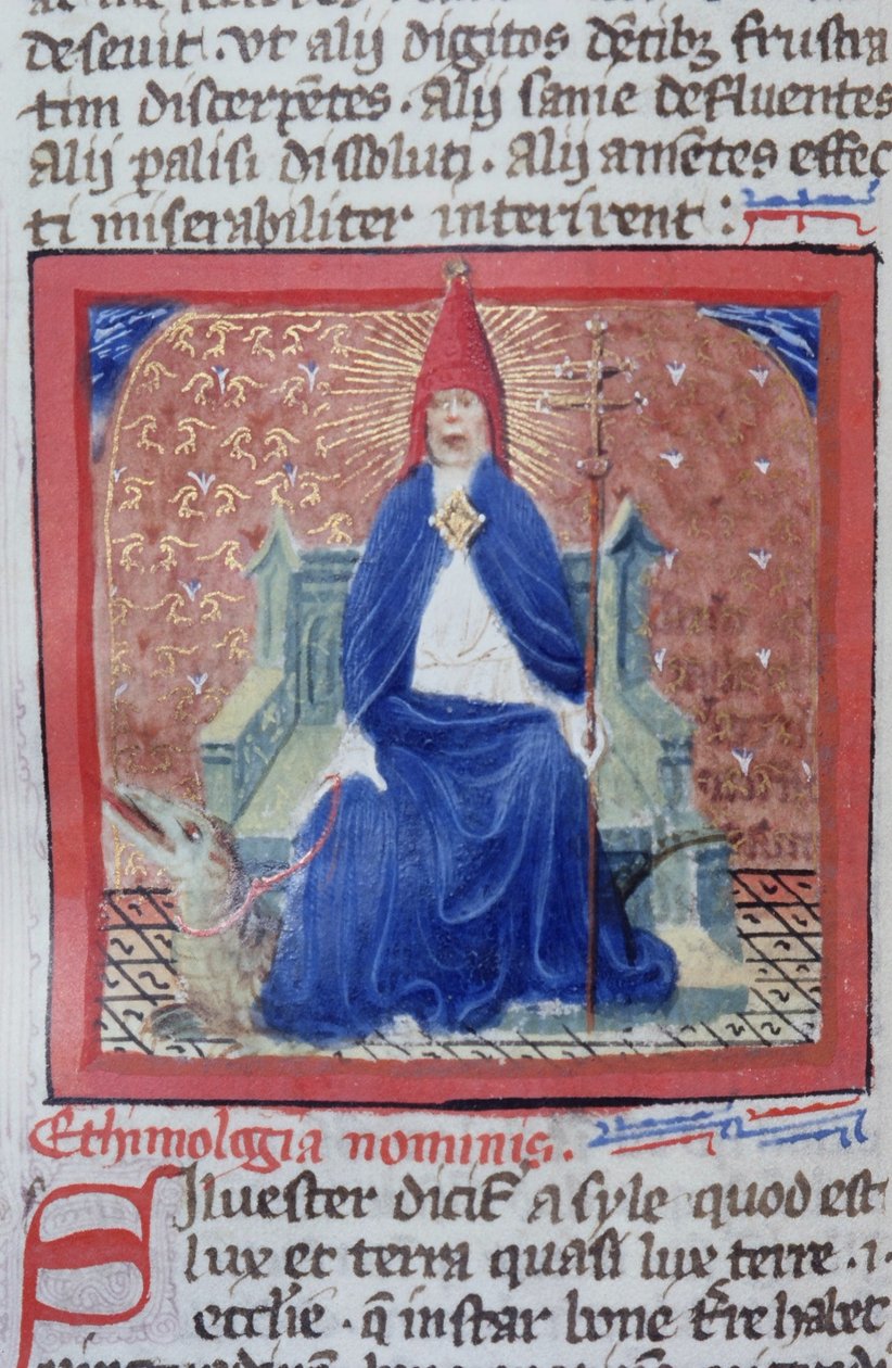 Ms Gen 1111 Page fra Legenda Aurea, Brugge, ca. 1400-10 af Flemish School